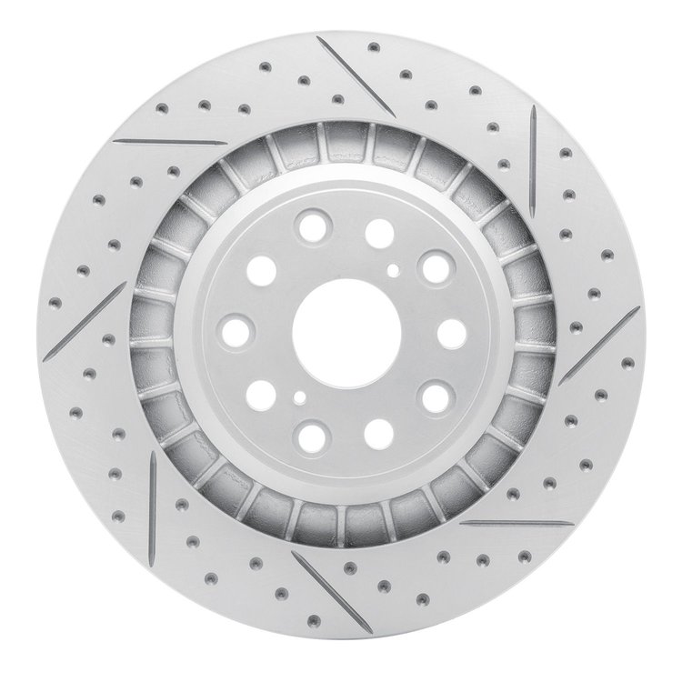 830-75047D Geoperformance Drilled/Slotted Brake Rotor, Fits Select Lexus/Toyota/Scion, Position: Rear Right