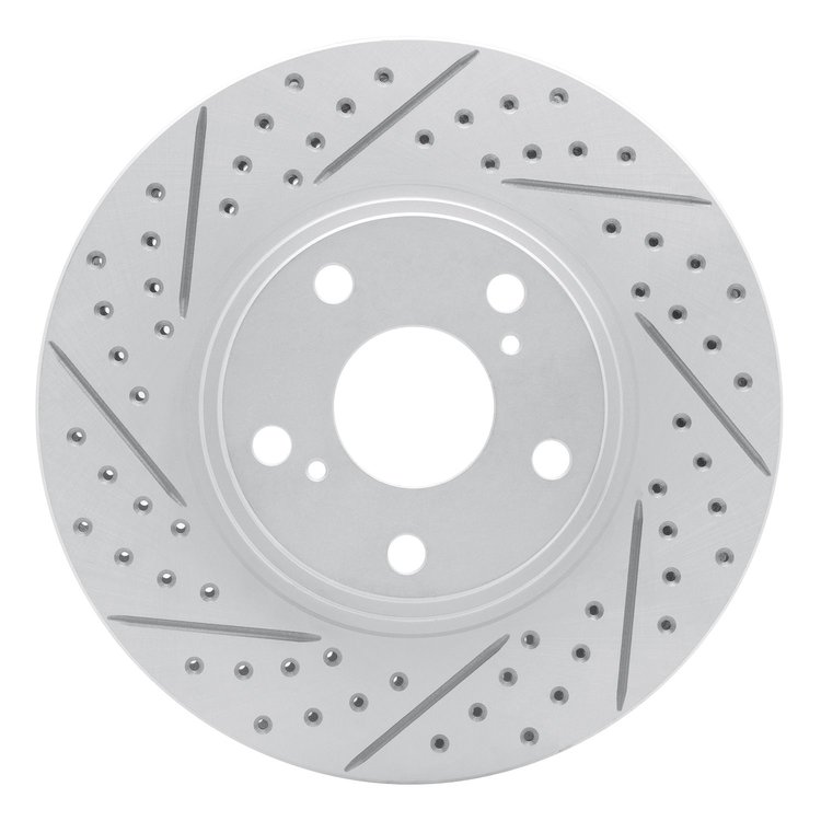 830-76055L Geoperformance Drilled/Slotted Brake Rotor, 1999-2007 Lexus/Toyota/Scion, Position: Front Left