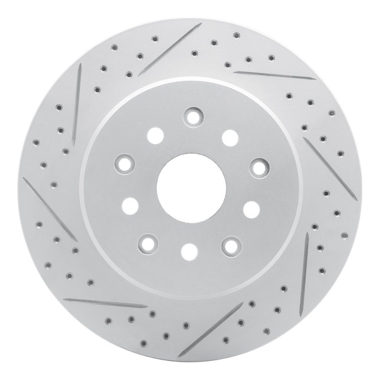 830-76064L Geoperformance Drilled/Slotted Brake Rotor, 1993-1998 Lexus/Toyota/Scion, Position: Rear Left