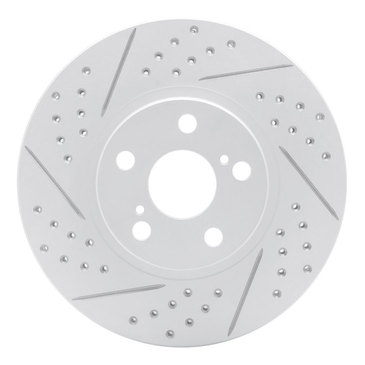 830-76068L Geoperformance Drilled/Slotted Brake Rotor, 2000-2010 Multiple Makes/Models, Position: Front Left