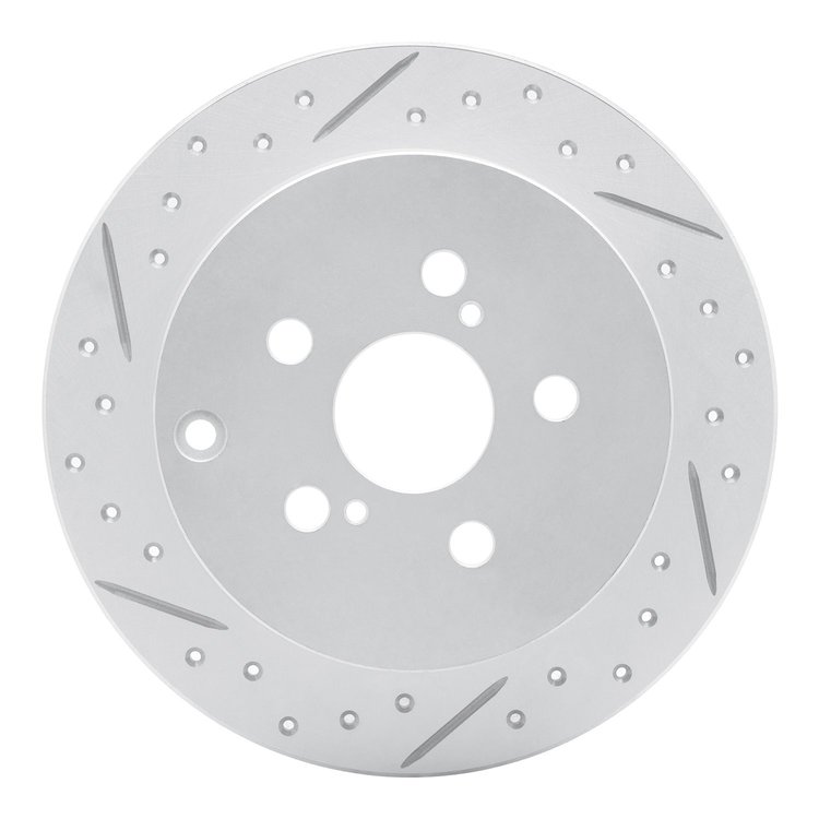 830-76069L Geoperformance Drilled/Slotted Brake Rotor, 2000-2010 Multiple Makes/Models, Position: Rear Left