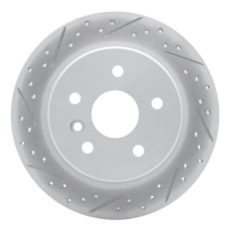 830-76071L Geoperformance Drilled/Slotted Brake Rotor, 2000-2004 Lexus/Toyota/Scion, Position: Rear Left