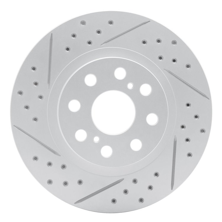 830-76073L Geoperformance Drilled/Slotted Brake Rotor, 2000-2005 Lexus/Toyota/Scion, Position: Rear Left