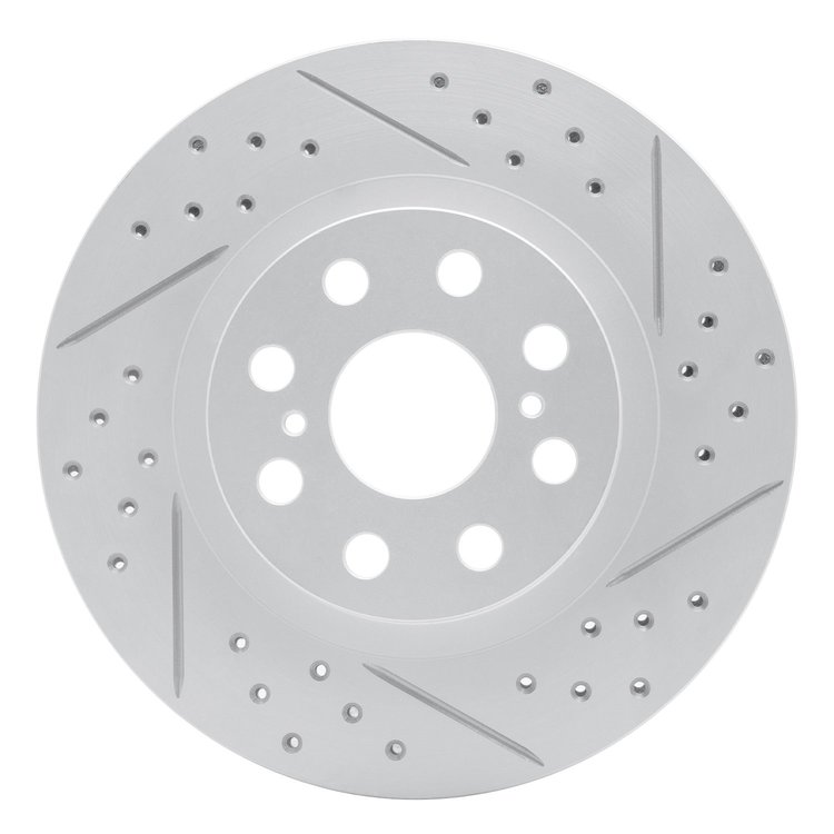 830-76073R Geoperformance Drilled/Slotted Brake Rotor, 2000-2005 Lexus/Toyota/Scion, Position: Rear Right