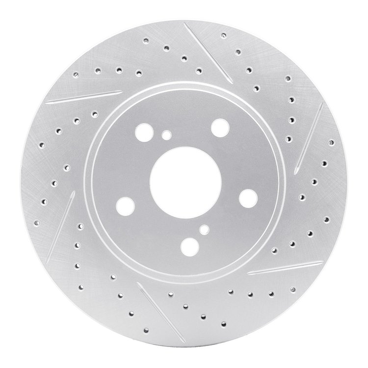 830-76075R Geoperformance Drilled/Slotted Brake Rotor, 2002-2015 Lexus/Toyota/Scion, Position: Front Right