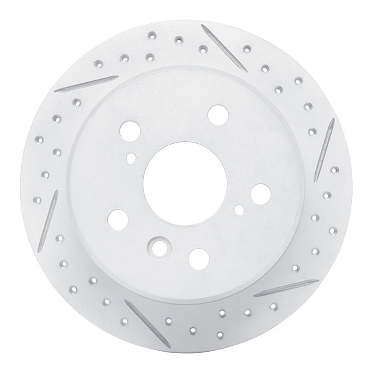 830-76076R Geoperformance Drilled/Slotted Brake Rotor, 2002-2008 Lexus/Toyota/Scion, Position: Rear Right