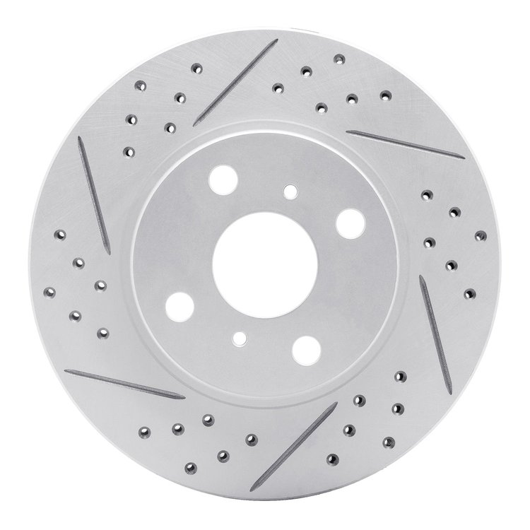 830-76078L Geoperformance Drilled/Slotted Brake Rotor, 2006-2019 Lexus/Toyota/Scion, Position: Front Left