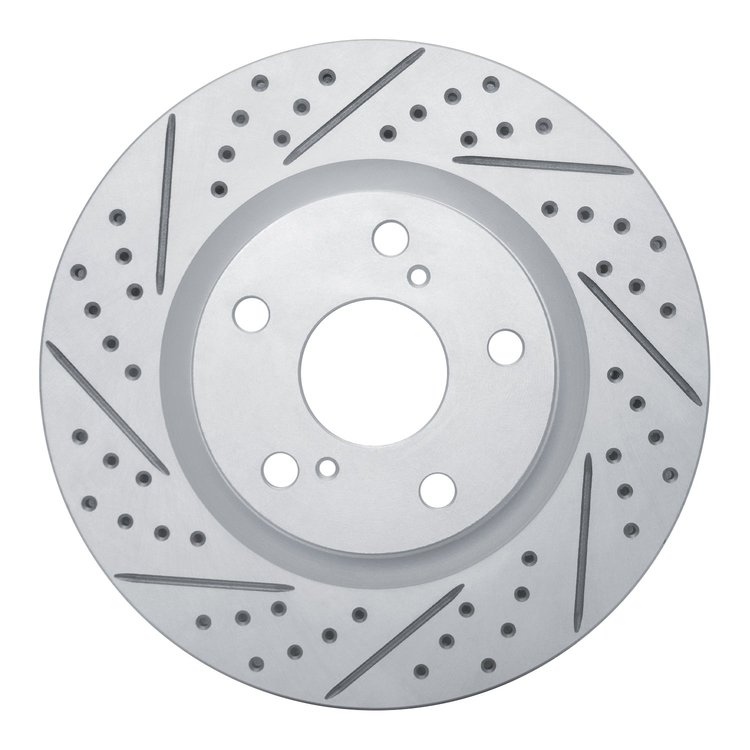 830-76080L Geoperformance Drilled/Slotted Brake Rotor, 2006-2020 Multiple Makes/Models, Position: Front Left