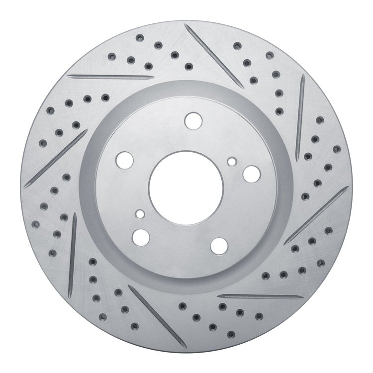 830-76080R Geoperformance Drilled/Slotted Brake Rotor, 2006-2020 Multiple Makes/Models, Position: Front Right