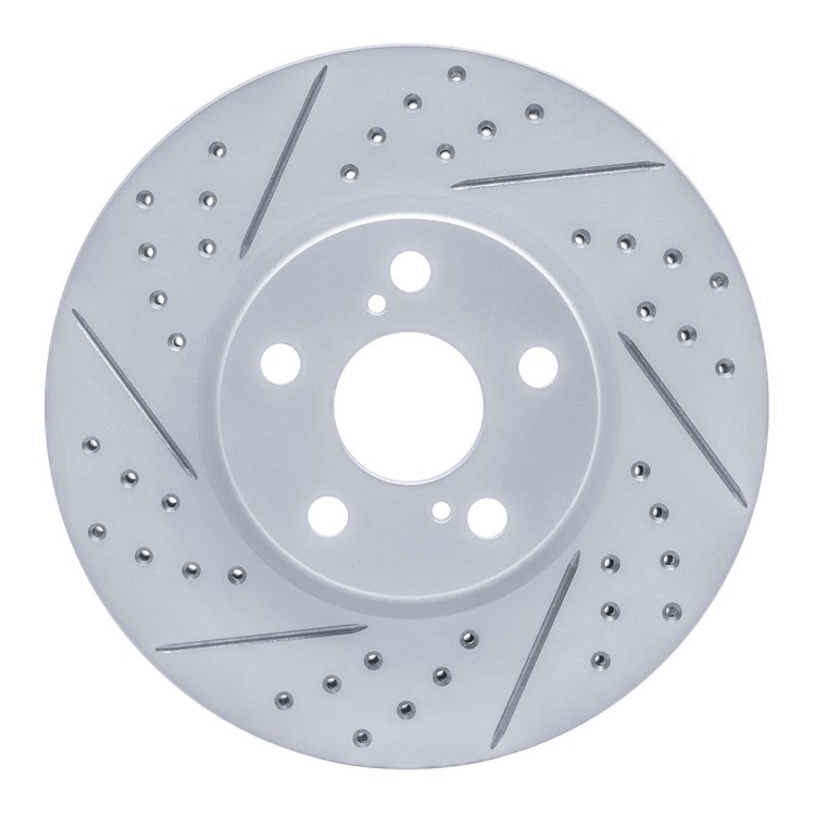 830-76081L Geoperformance Drilled/Slotted Brake Rotor, 2008-2019 Multiple Makes/Models, Position: Front Left