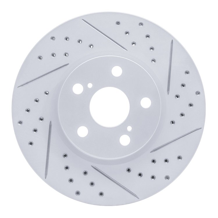 830-76081R Geoperformance Drilled/Slotted Brake Rotor, 2008-2019 Multiple Makes/Models, Position: Front Right
