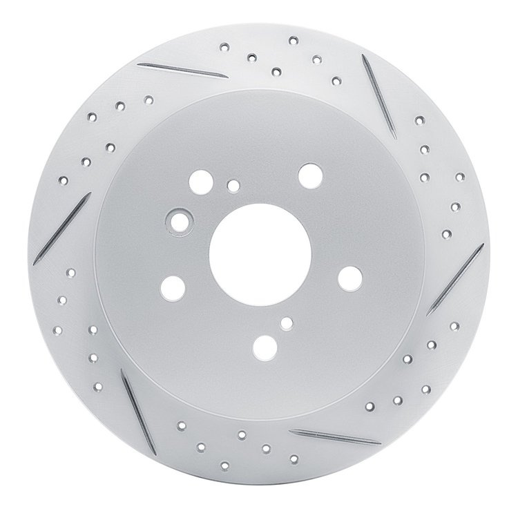 830-76086R Geoperformance Drilled/Slotted Brake Rotor, 2009-2015 Lexus/Toyota/Scion, Position: Rear Right