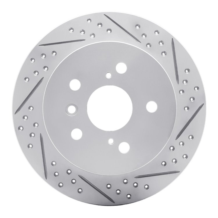 830-76091R Geoperformance Drilled/Slotted Brake Rotor, 2012-2018 Lexus/Toyota/Scion, Position: Rear Right