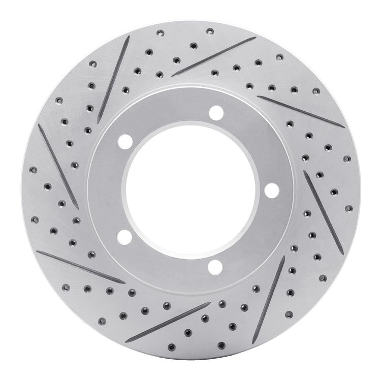 830-76112L Geoperformance Drilled/Slotted Brake Rotor, 1998-2007 Lexus/Toyota/Scion, Position: Front Left