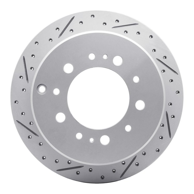 830-76113L Geoperformance Drilled/Slotted Brake Rotor, 1998-2007 Lexus/Toyota/Scion, Position: Rear Left