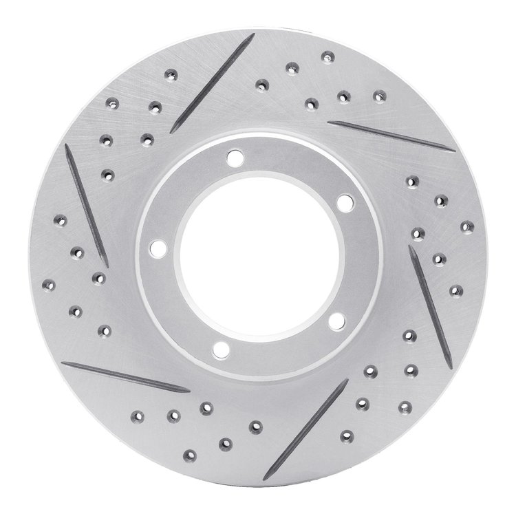 830-76120L Geoperformance Drilled/Slotted Brake Rotor, 1995-2004 Lexus/Toyota/Scion, Position: Front Left