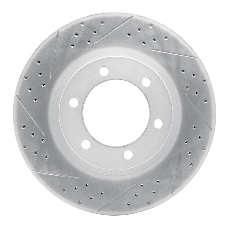 830-76126L Geoperformance Drilled/Slotted Brake Rotor, 2003-2009 Lexus/Toyota/Scion, Position: Front Left