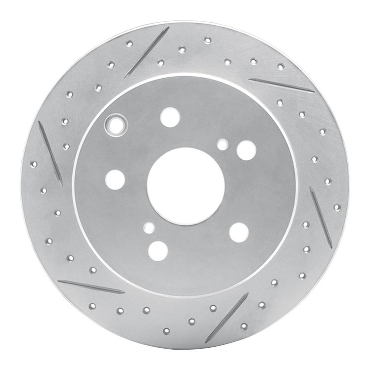 830-76134L Geoperformance Drilled/Slotted Brake Rotor, 2006-2018 Lexus/Toyota/Scion, Position: Rear Left