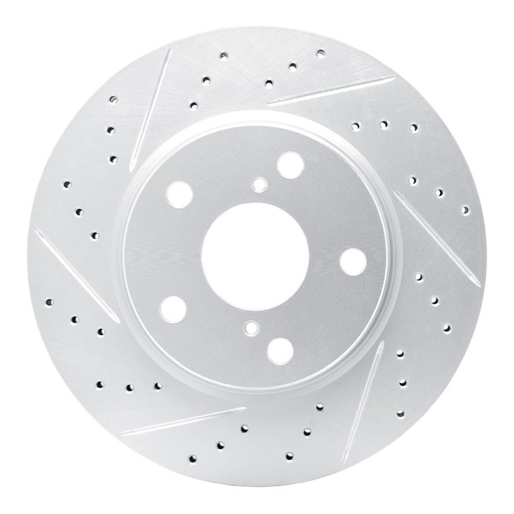 830-76135L Geoperformance Drilled/Slotted Brake Rotor, 2006-2018 Multiple Makes/Models, Position: Front Left