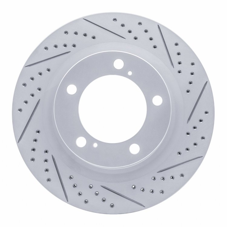 830-76136R Geoperformance Drilled/Slotted Brake Rotor, Fits Select Lexus/Toyota/Scion, Position: Front Right