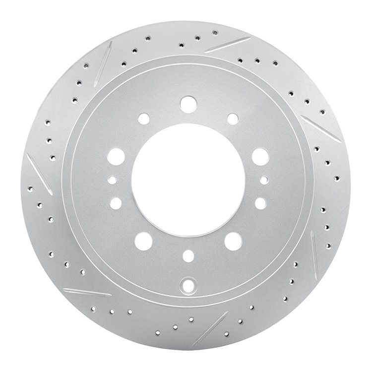 830-76137L Geoperformance Drilled/Slotted Brake Rotor, Fits Select Lexus/Toyota/Scion, Position: Rear Left