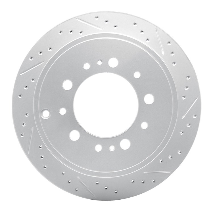 830-76137R Geoperformance Drilled/Slotted Brake Rotor, Fits Select Lexus/Toyota/Scion, Position: Rear Right