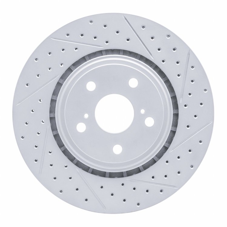 830-76138R Geoperformance Drilled/Slotted Brake Rotor, Fits Select Lexus/Toyota/Scion, Position: Front Right