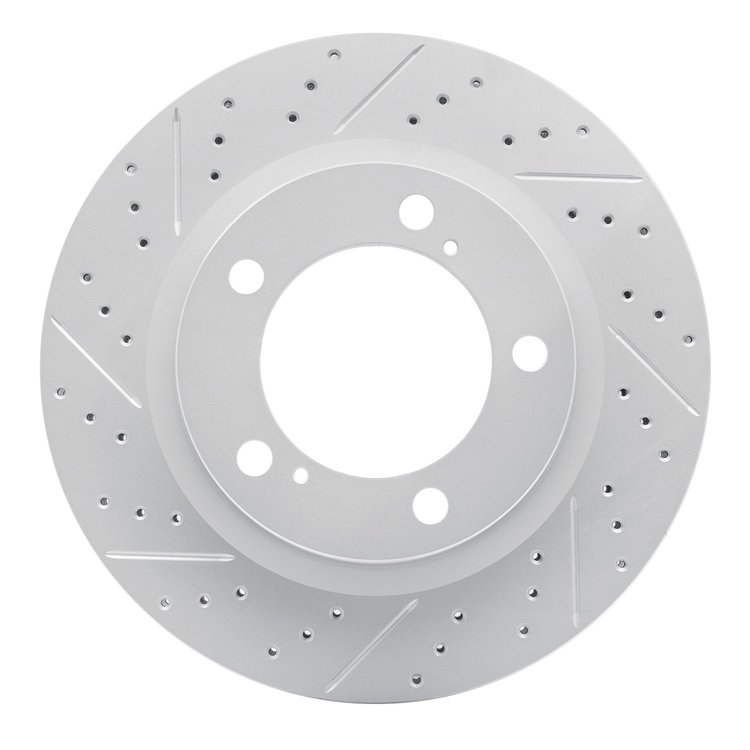 830-76140L Geoperformance Drilled/Slotted Brake Rotor, 2008-2021 Lexus/Toyota/Scion, Position: Front Left