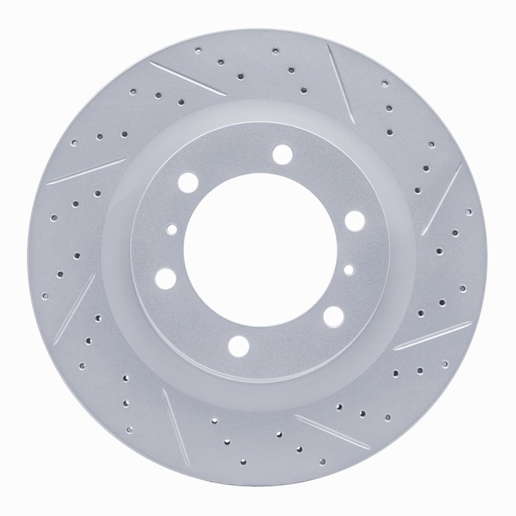 830-76142R Geoperformance Drilled/Slotted Brake Rotor, Fits Select Lexus/Toyota/Scion, Position: Front Right