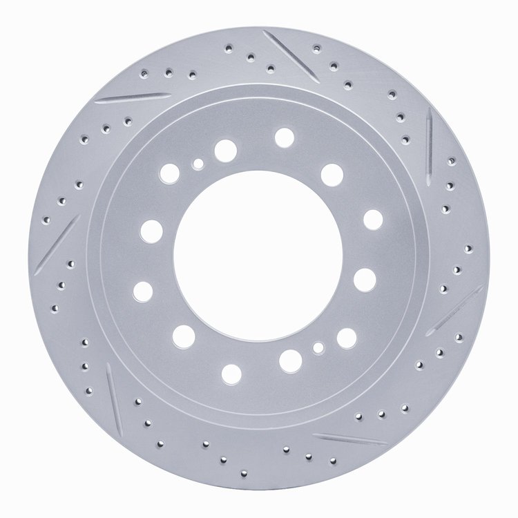 830-76143R Geoperformance Drilled/Slotted Brake Rotor, Fits Select Lexus/Toyota/Scion, Position: Rear Right