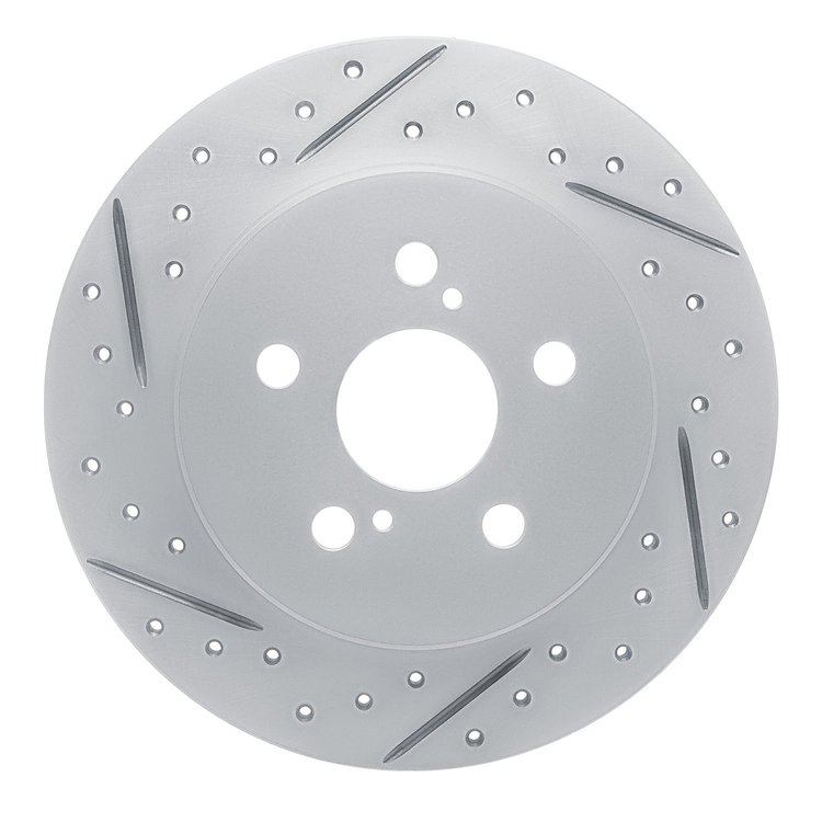 830-76156L Geoperformance Drilled/Slotted Brake Rotor, Fits Select Lexus/Toyota/Scion, Position: Rear Left