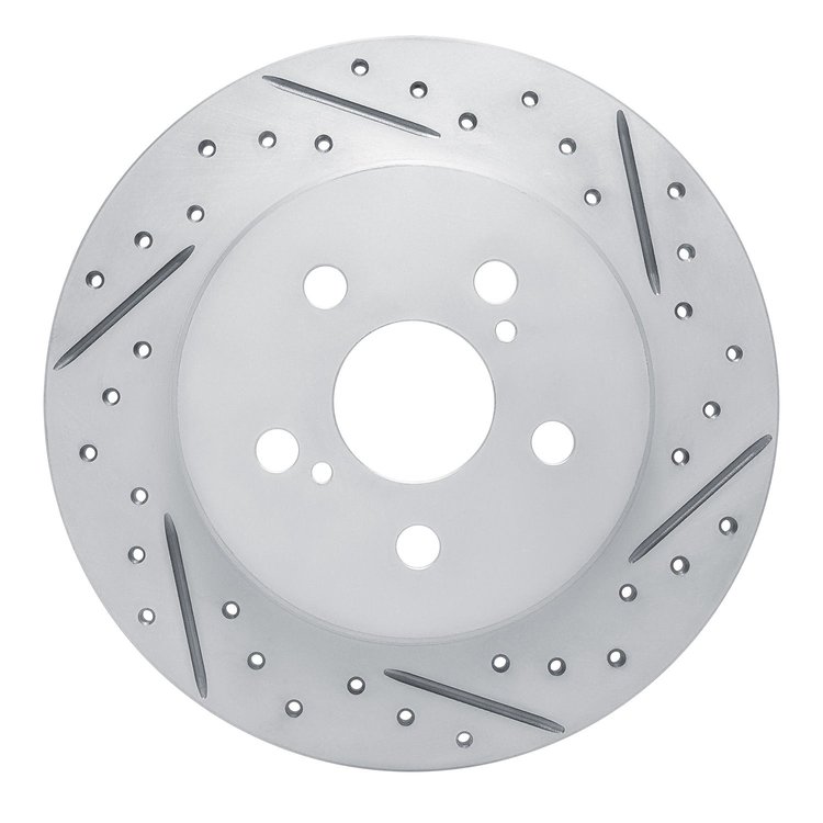 830-76156R Geoperformance Drilled/Slotted Brake Rotor, Fits Select Lexus/Toyota/Scion, Position: Rear Right