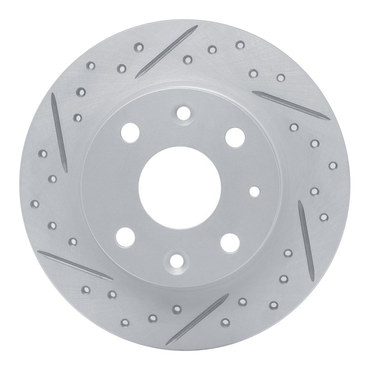 830-80023L Geoperformance Drilled/Slotted Brake Rotor, 1990-1993 Ford/Lincoln/Mercury/Mazda, Position: Rear Left