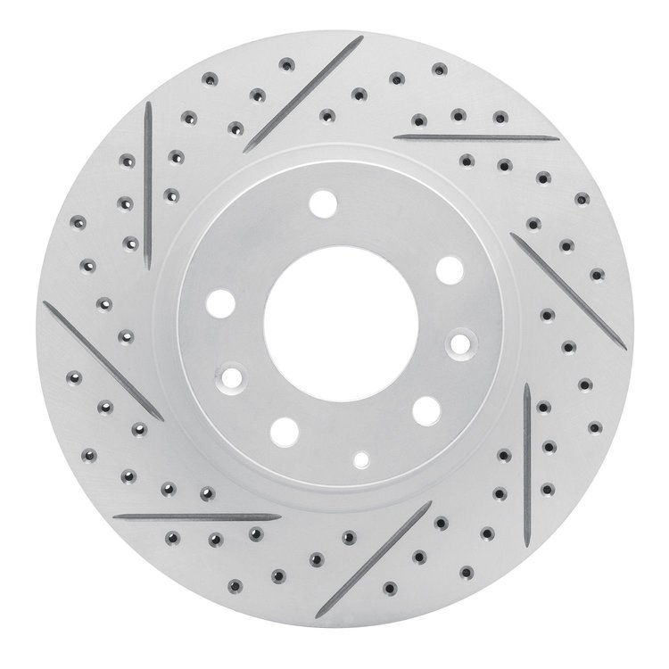 830-80031L Geoperformance Drilled/Slotted Brake Rotor, 1993-1995 Ford/Lincoln/Mercury/Mazda, Position: Front Left