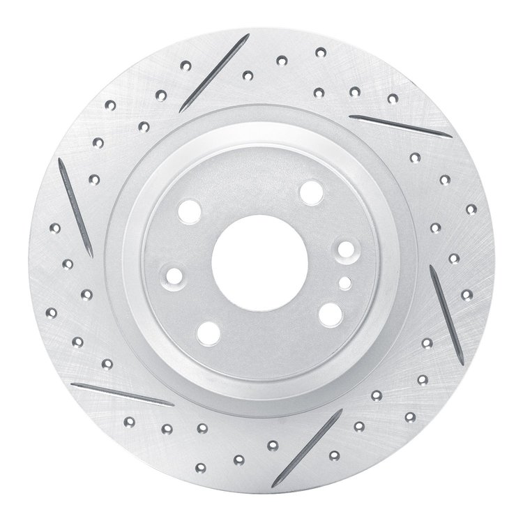 830-80037L Geoperformance Drilled/Slotted Brake Rotor, 2001-2005 Ford/Lincoln/Mercury/Mazda, Position: Rear Left