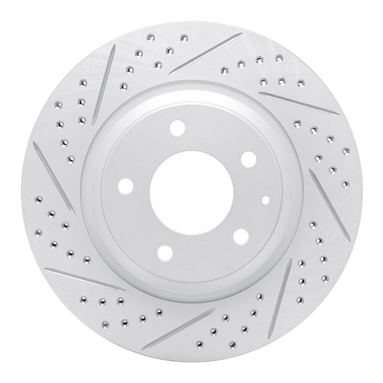 830-80044L Geoperformance Drilled/Slotted Brake Rotor, 2004-2011 Ford/Lincoln/Mercury/Mazda, Position: Rear Left