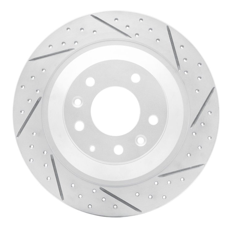 830-80046R Geoperformance Drilled/Slotted Brake Rotor, 2006-2007 Ford/Lincoln/Mercury/Mazda, Position: Rear Right