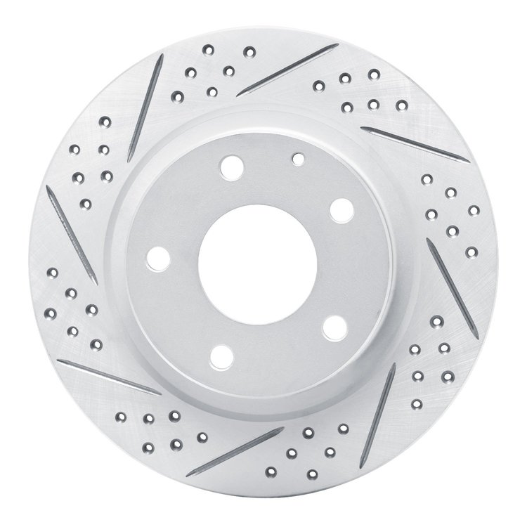830-80051L Geoperformance Drilled/Slotted Brake Rotor, 2014-2021 Ford/Lincoln/Mercury/Mazda, Position: Rear Left