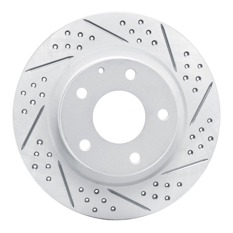 830-80051R Geoperformance Drilled/Slotted Brake Rotor, 2014-2021 Ford/Lincoln/Mercury/Mazda, Position: Rear Right