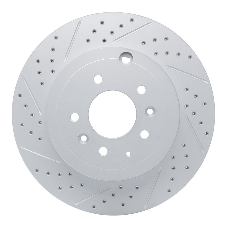 830-80068L Geoperformance Drilled/Slotted Brake Rotor, 2007-2015 Ford/Lincoln/Mercury/Mazda, Position: Rear Left