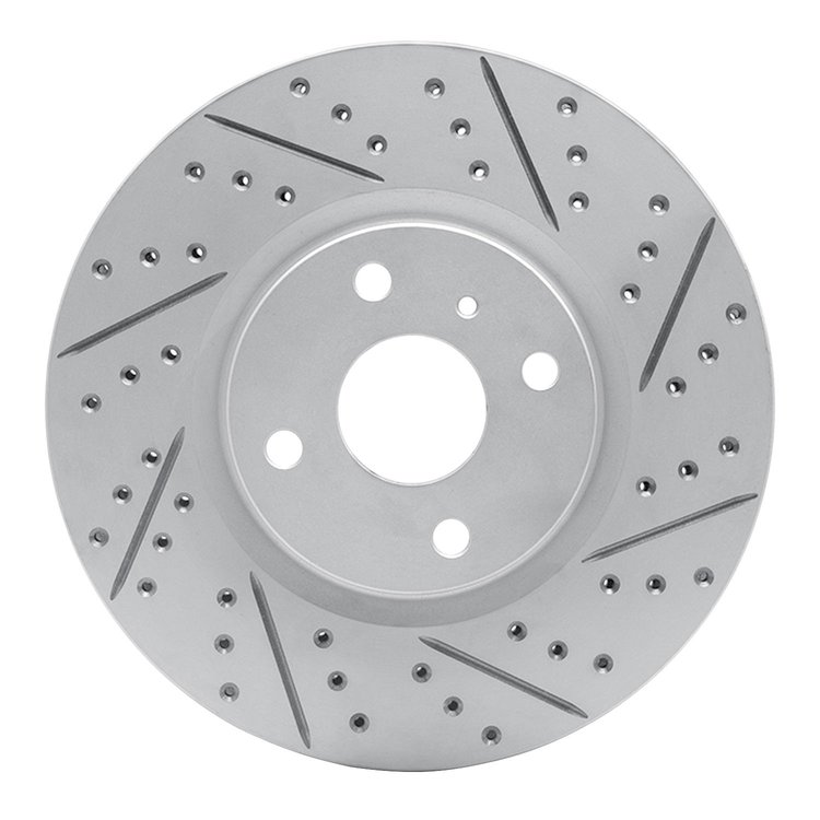 830-80073R Geoperformance Drilled/Slotted Brake Rotor, Fits Select Multiple Makes/Models, Position: Front Right