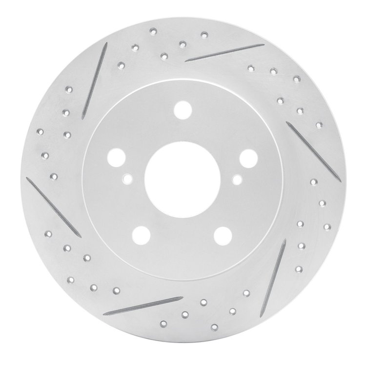 830-91000L Geoperformance Drilled/Slotted Brake Rotor, 2011-2016 Lexus/Toyota/Scion, Position: Rear Left
