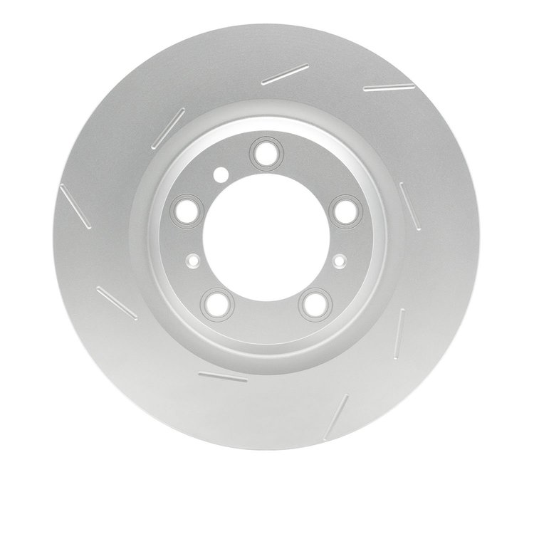 910-02047D GEOMET Slotted Hi-Carbon Alloy Brake Rotor [Coated], 2010-2016 Porsche, Position: Rear Left
