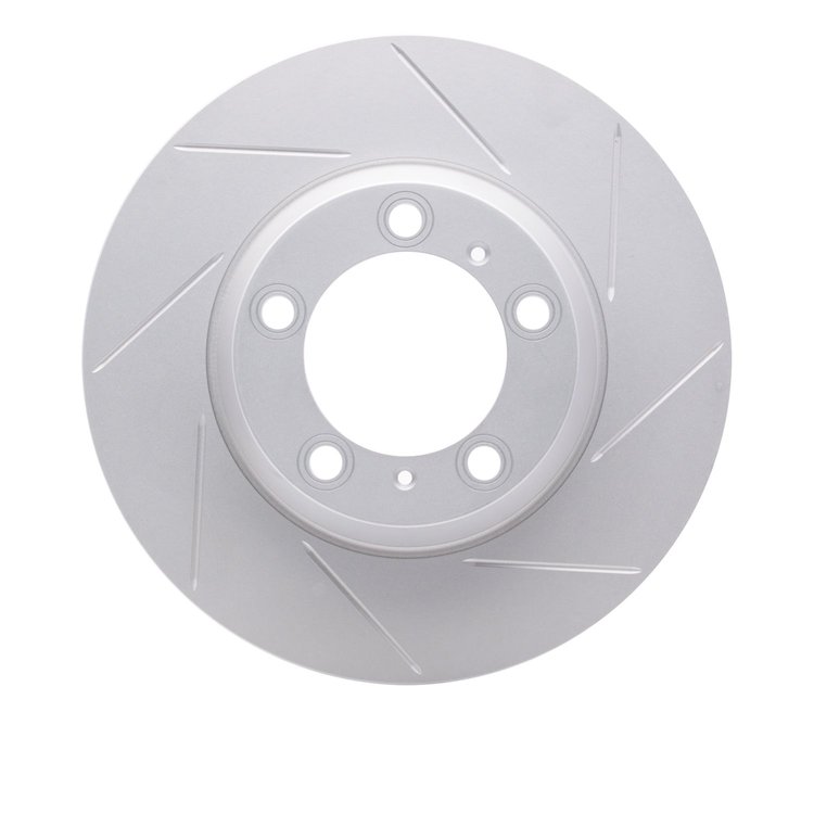 910-02067D GEOMET Slotted Hi-Carbon Alloy Brake Rotor [Coated], 2010-2020 Porsche, Position: Rear Left