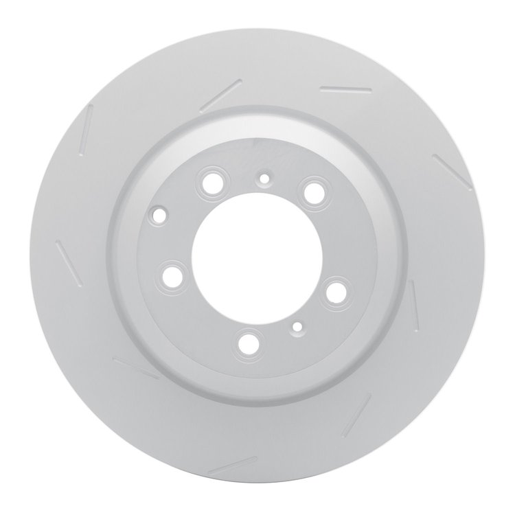 910-02139D GEOMET Slotted Hi-Carbon Alloy Brake Rotor [Coated], 2018-2021 Porsche, Position: Rear Right