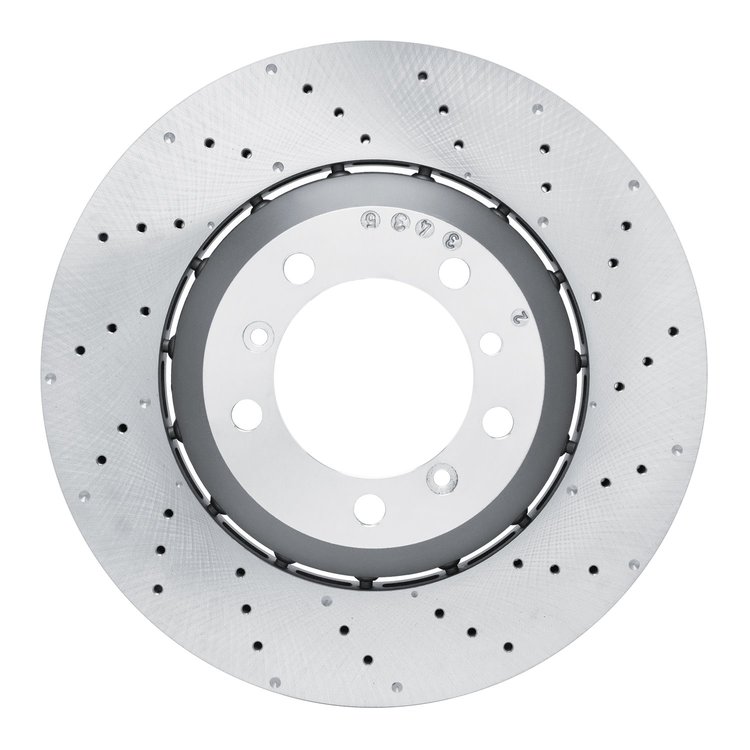 920-02060DA GEOMET Drilled Hi-Carbon Alloy Brake Rotor [Coated], 2010-2011 Porsche, Position: Rear Right