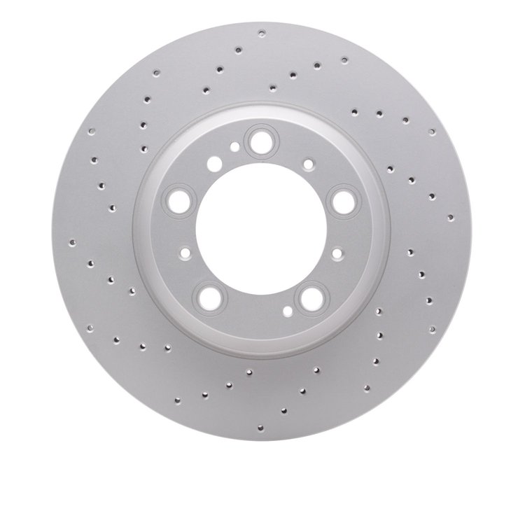 920-02067D GEOMET Drilled Hi-Carbon Alloy Brake Rotor [Coated], 1999-2021 Porsche, Position: Rear Left