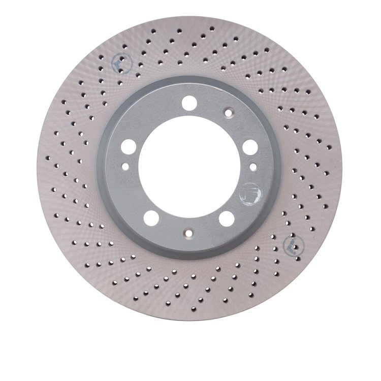 920-02079 GEOMET Drilled Hi-Carbon Alloy Brake Rotor [Coated], 1993-1994 Porsche, Position: Left Front