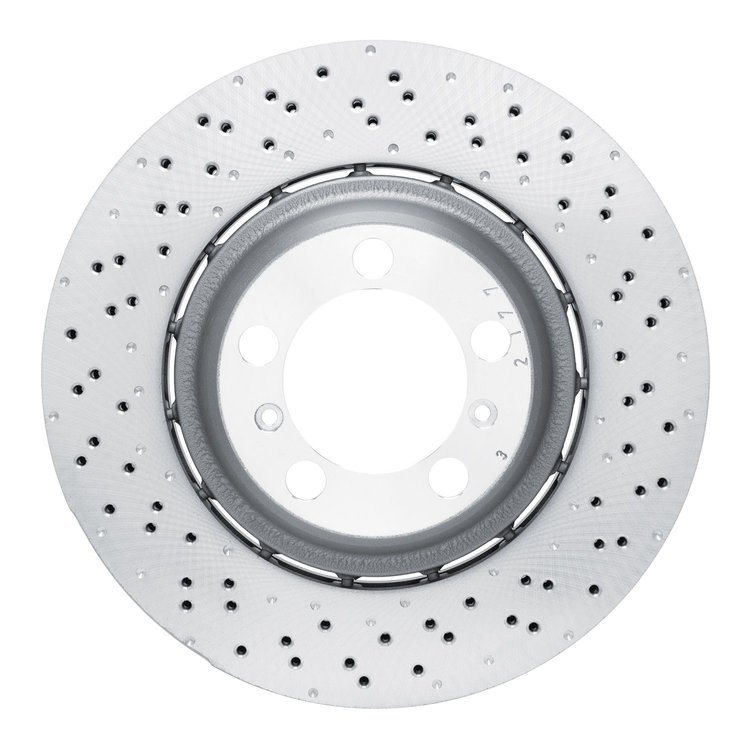 920-02080DA GEOMET Drilled Hi-Carbon Alloy Brake Rotor [Coated], 2013-2019 Porsche, Position: Rear Right