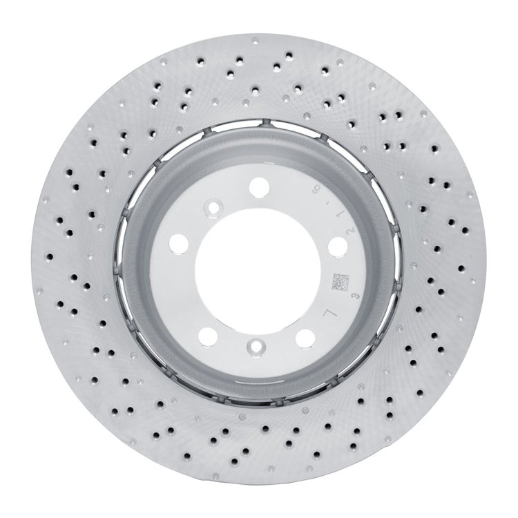 920-02105DA GEOMET Drilled Hi-Carbon Alloy Brake Rotor [Coated], 2016-2016 Porsche, Position: Rear Left